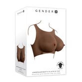 Gender X Undergarments Plate E-Cup Dark Wearable Breasts Brown Bodyforms